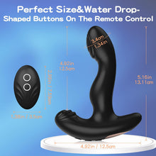 Charger l'image dans la galerie, Wordone Masseur de Prostate Vibrant Anal avec Télécommande&amp;20 Vibrations, Plug Anal Portable Jouet Sexuel pour Homme, Vibrant Point G/Vibromasseur Papillon, Vibrateur Clitoridien pour Female/Couple