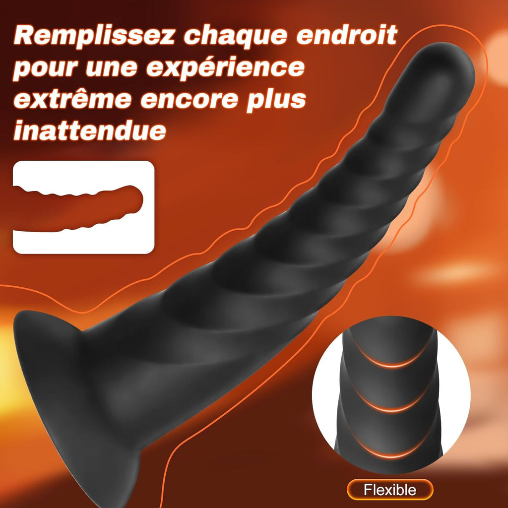 Plug Anal Sex Toýs Femme Hommes et Couples Plug Femme Débutante et Joueurs Avancés Pack de 3 Plugs Anaux en Silicone Sex Toys avec Base à Ventouse Évasée, Masseur de Prostate